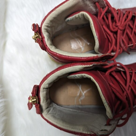 DIESEL DIAMOND - MEN'S Tango Red White Size 10 Style : Y00791 P1283-T4046 - Picture 5 of 9